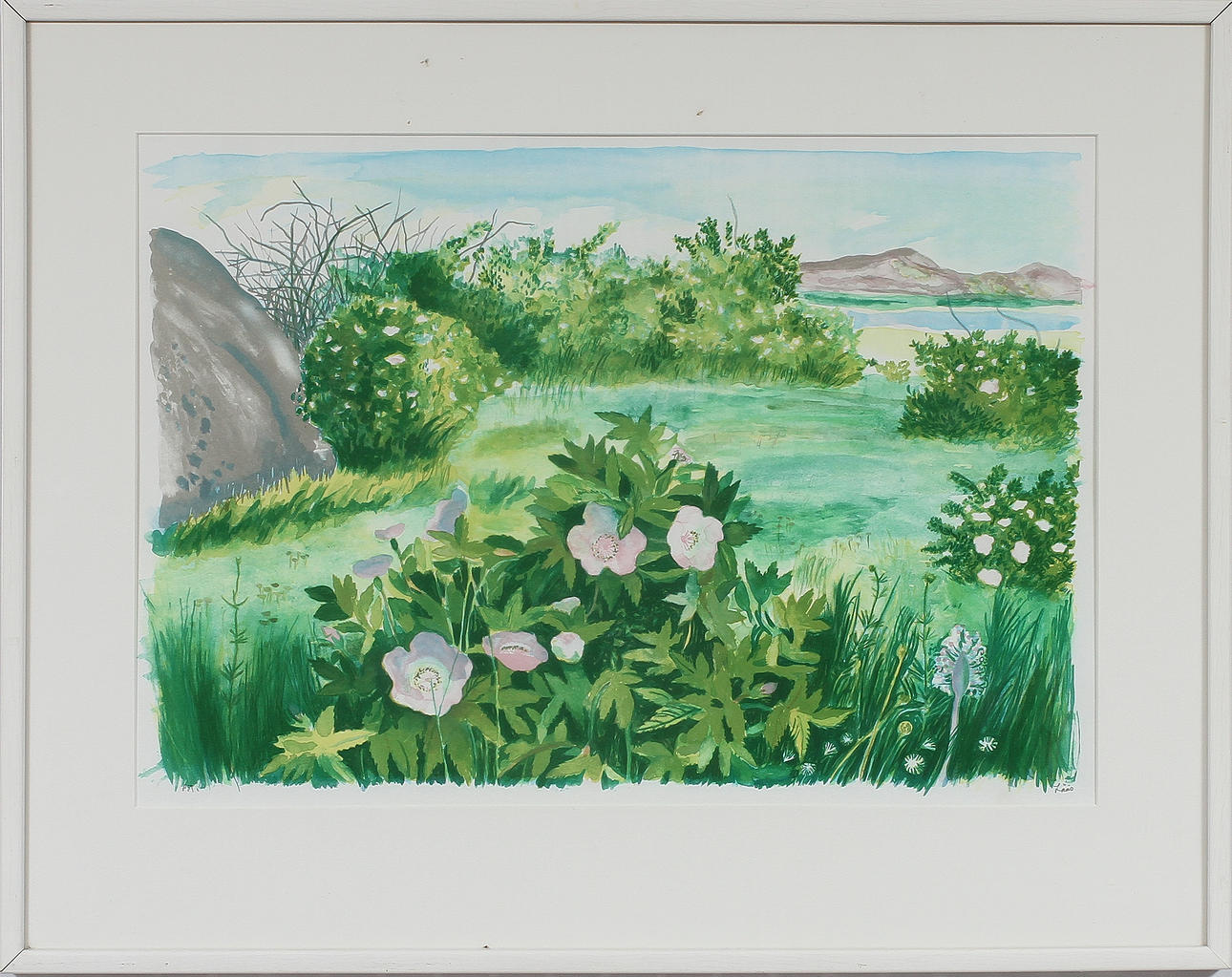 EVY LÅÅS. Färglitografi, signerad, P.T.