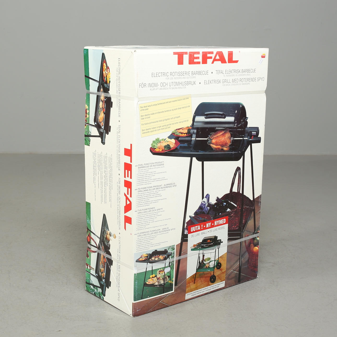 GRILL, Tefal de Lux, Elektrogrill mit Drehspieß.