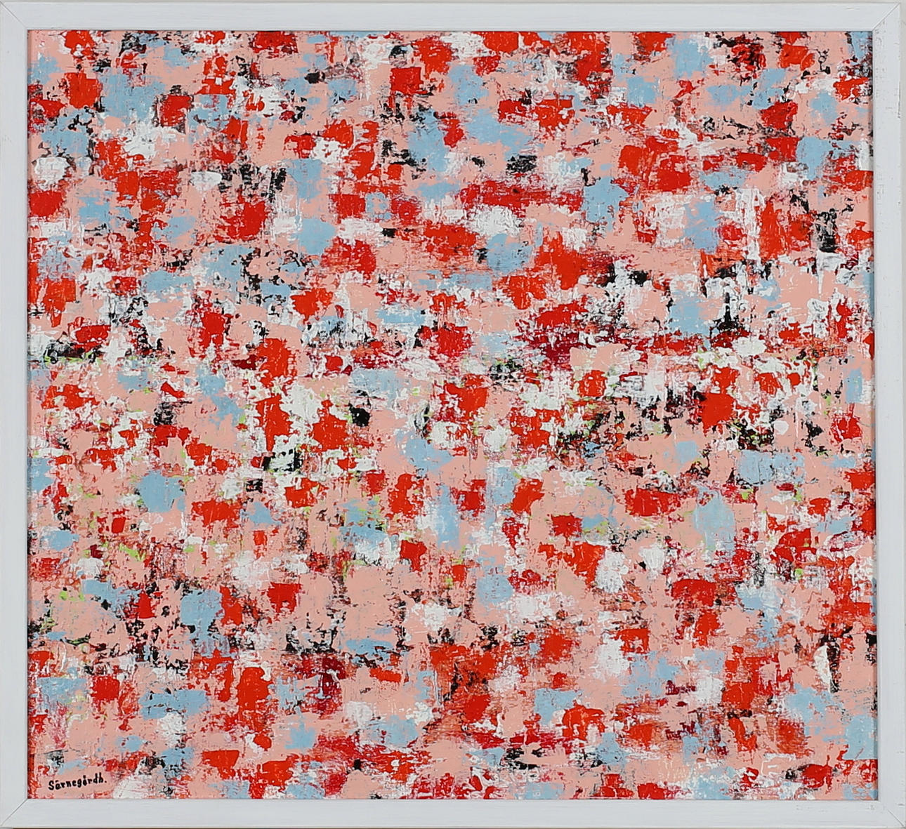 ULF SÄRNEGÅRDH. Komposition 361. Akryl på duk. Signerad Särnegårdh.