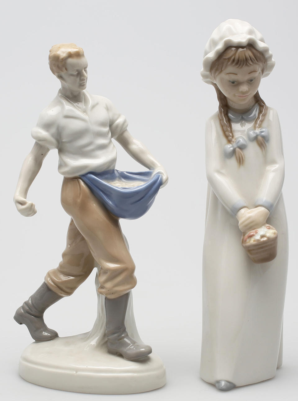 PARTI FIGURINER, bla Tysklan, Nao, Rosenthal samt Hausmalerei.