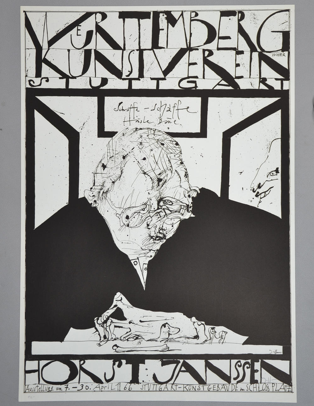 HORST JANSSEN. POSTER 1966.