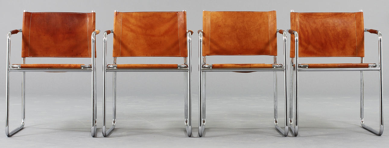 KARMSTOLAR, 4 stycken. "Amiral" Karin Mobring, IKEA 1970-tal.