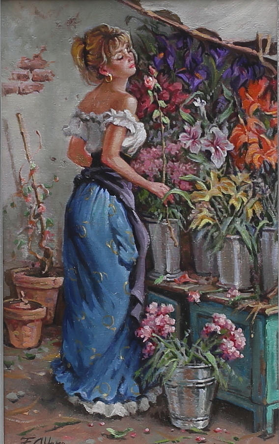 FEDERICO ALFANO. Oil on canvas. Signed.