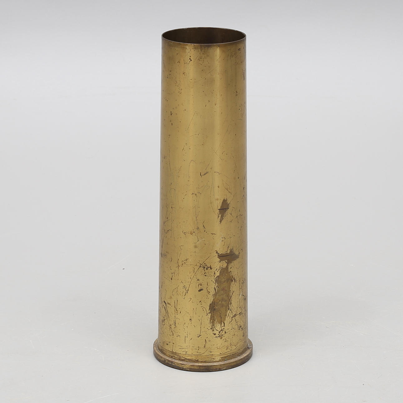 PARAPLYSTAND, messing, fra patronhylster.