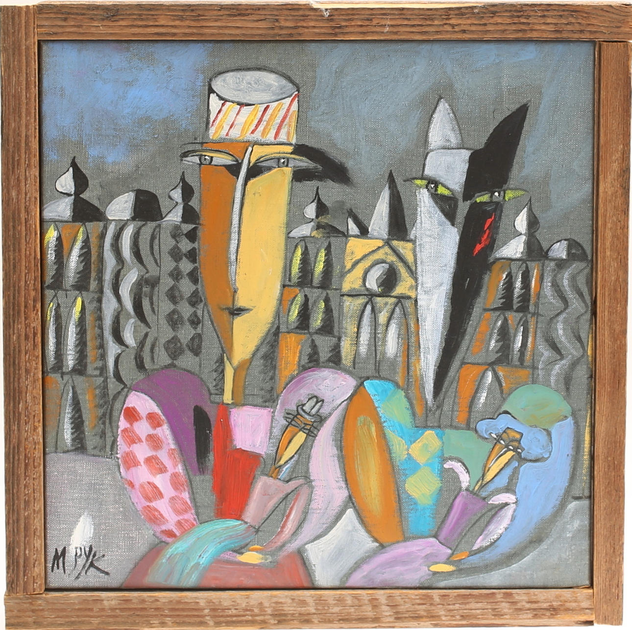 MADELEINE PYK. Oil on canvas, signed M. Pyk.