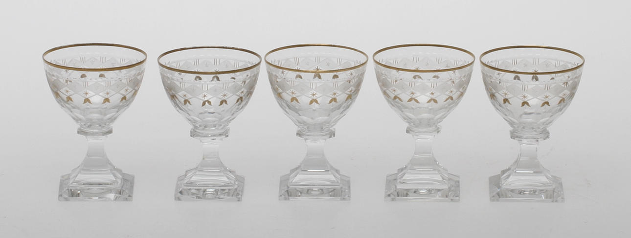 STARKVINSGLAS, 5 st, "Odelberg Junior", Kosta.