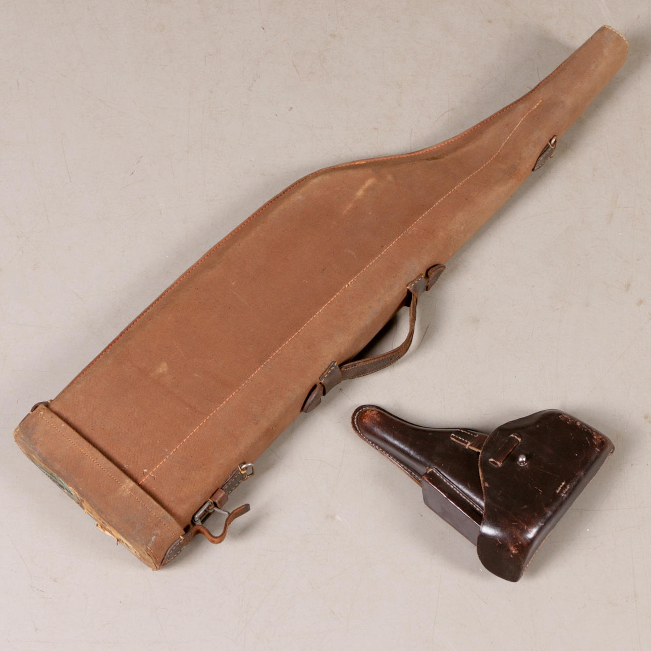 GUN CASE for PISTOL and RIFLE, 1900s.