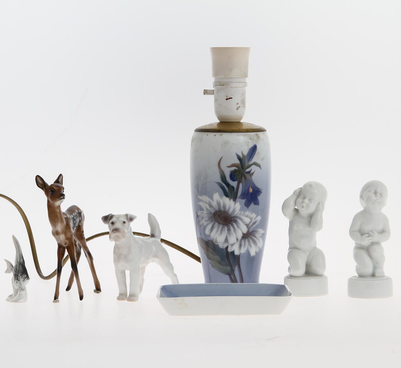 PARTI PORSLIN, 7 delar. Royal Copenhagen, Bing & Gröndahl samt Rosentahl.