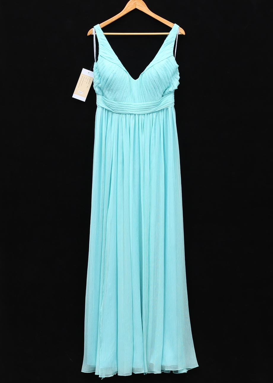 pink bridesmaid maxi dress Haven Graceful Sweetheart Pleated Maxi Chiffon Bridesmaid Dresses, Candy Pink