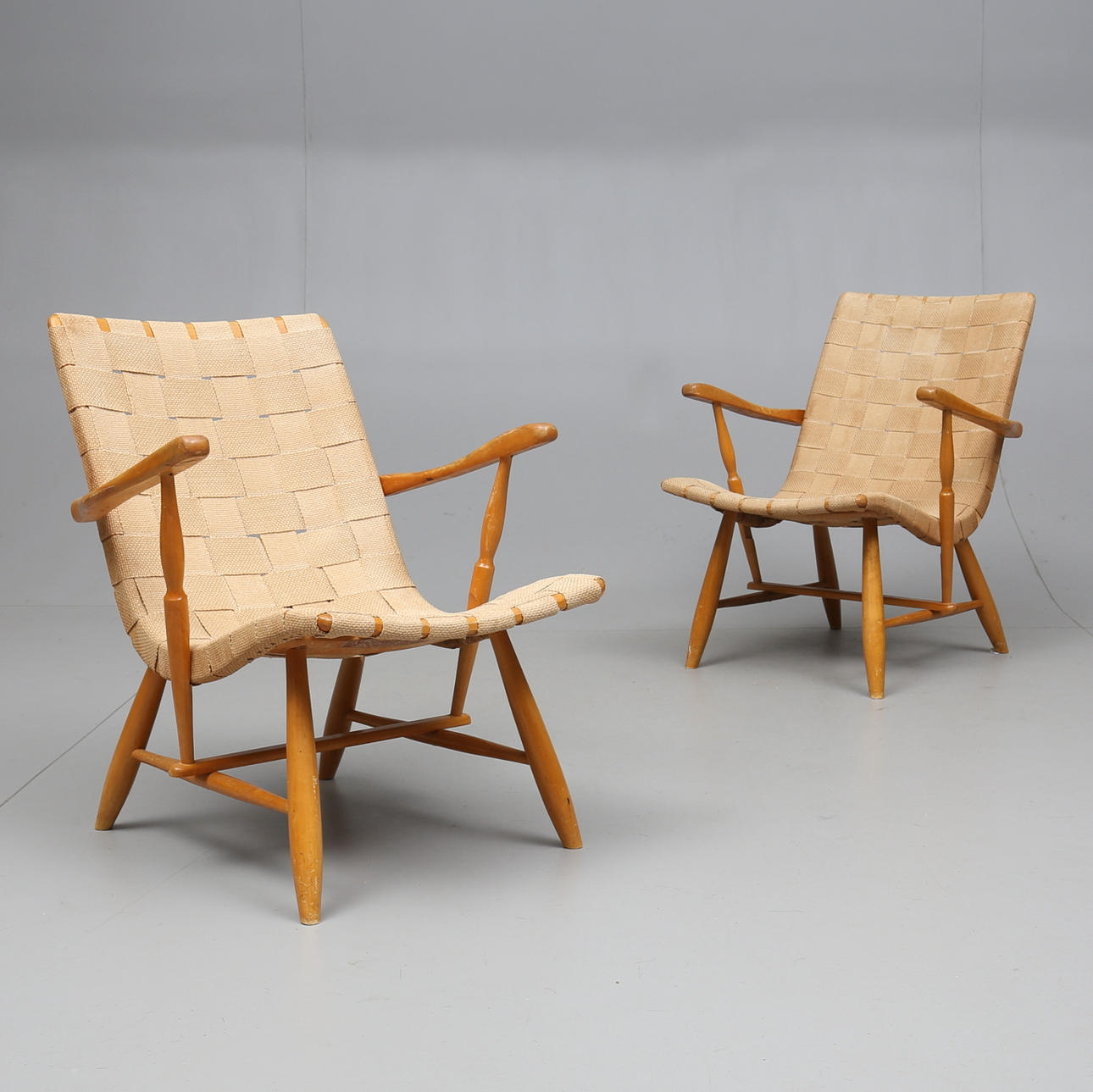 LÆNESTOLE, 1 par, "Anders", Yngve Ekström.