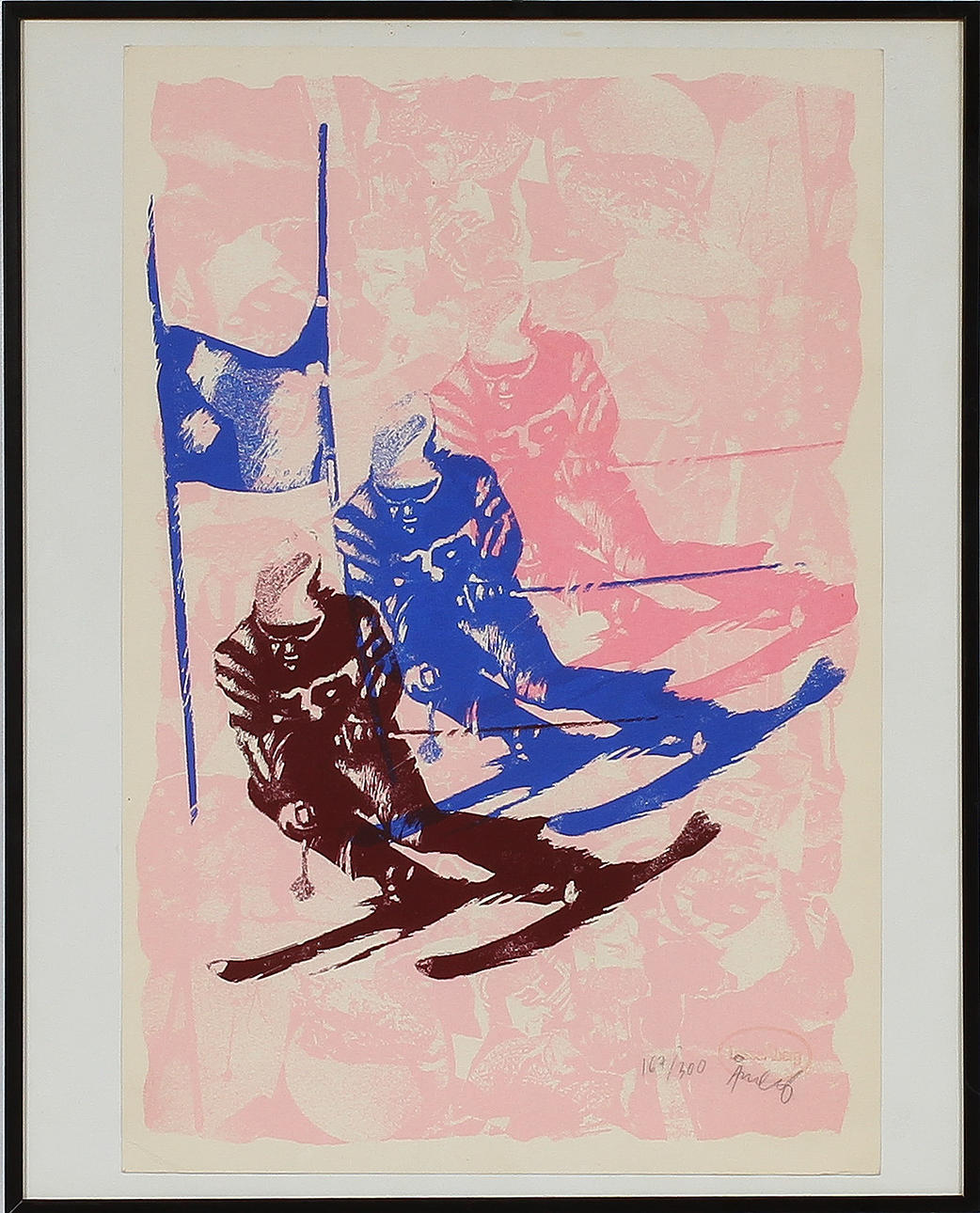 LASSE ÅBERG. Färglitografi, signerad och numrerad 167/300.