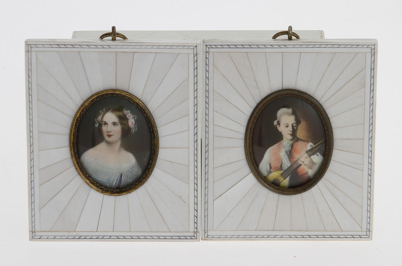 MINIATYRER, 4 st, 1900-tal.