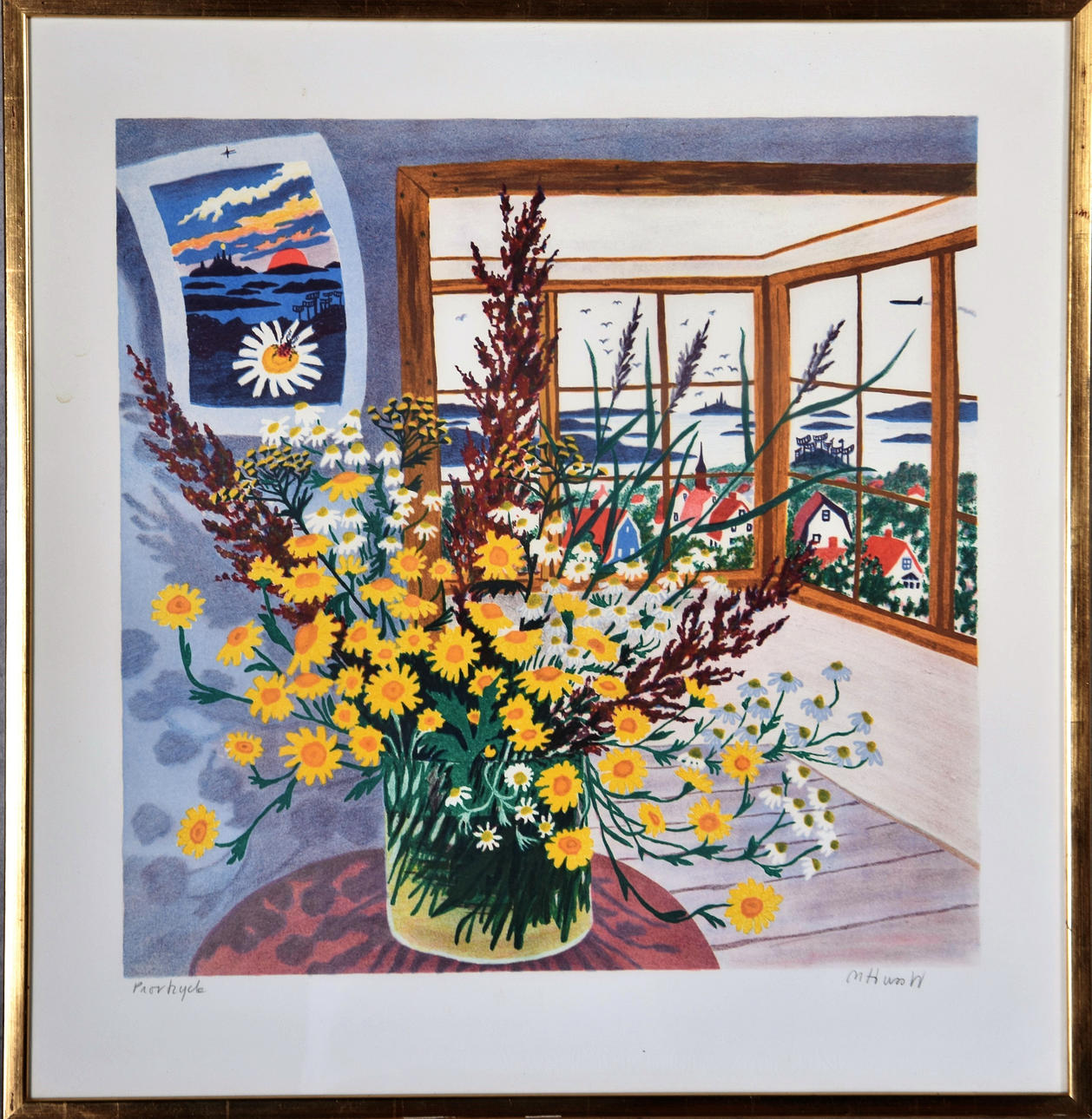 MONA HUSS WALLIN. lithography, proof printing.