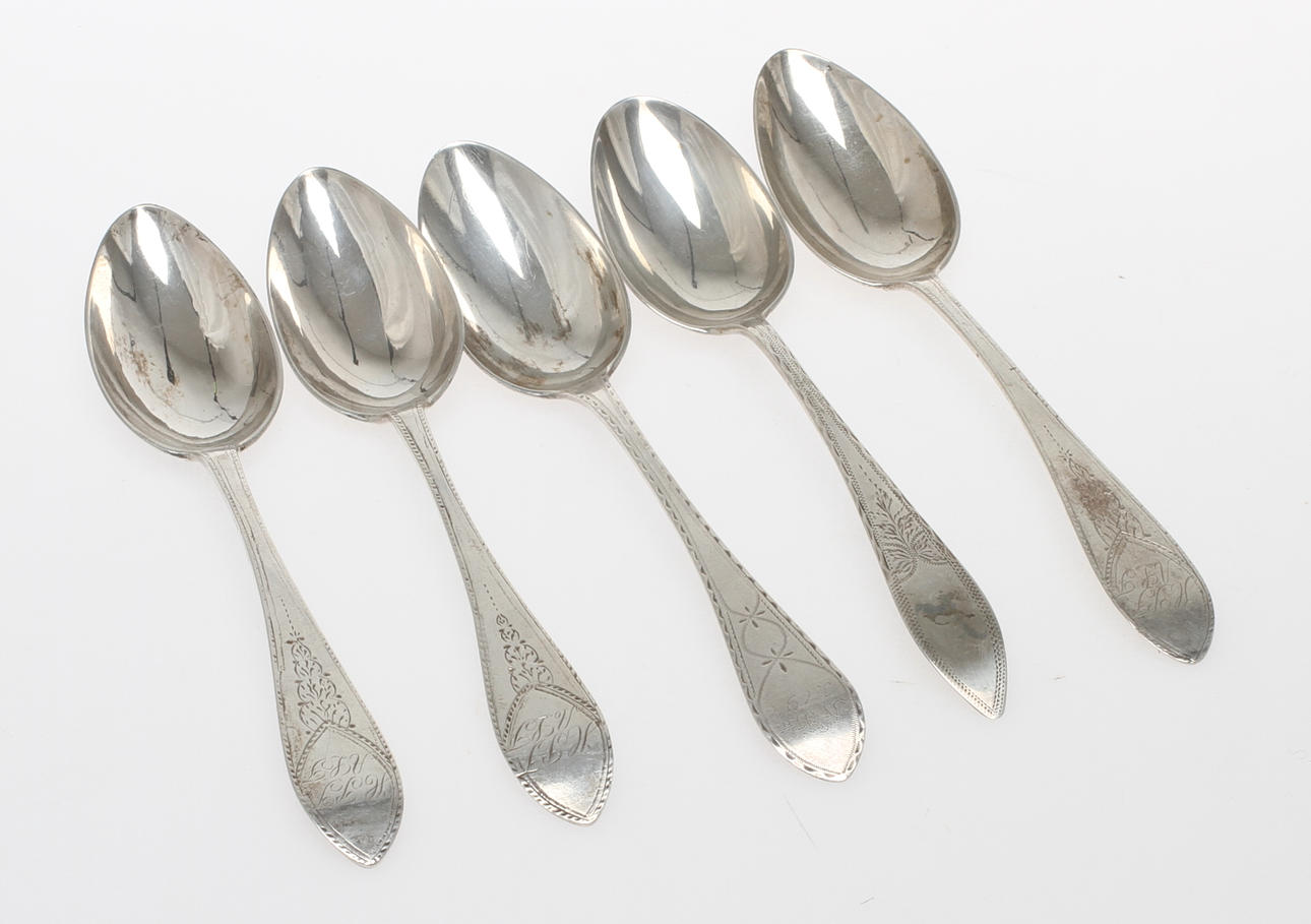 SKEDAR, 5 st, silver, Köpenhamn, Danmark, 17/1800-tal.