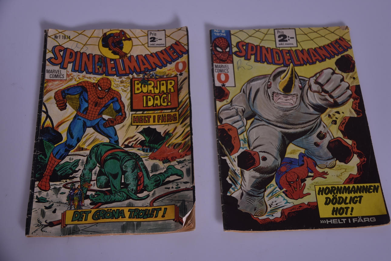 SPINDELMANNEN, Nr: 1, Nr: 2 1974.