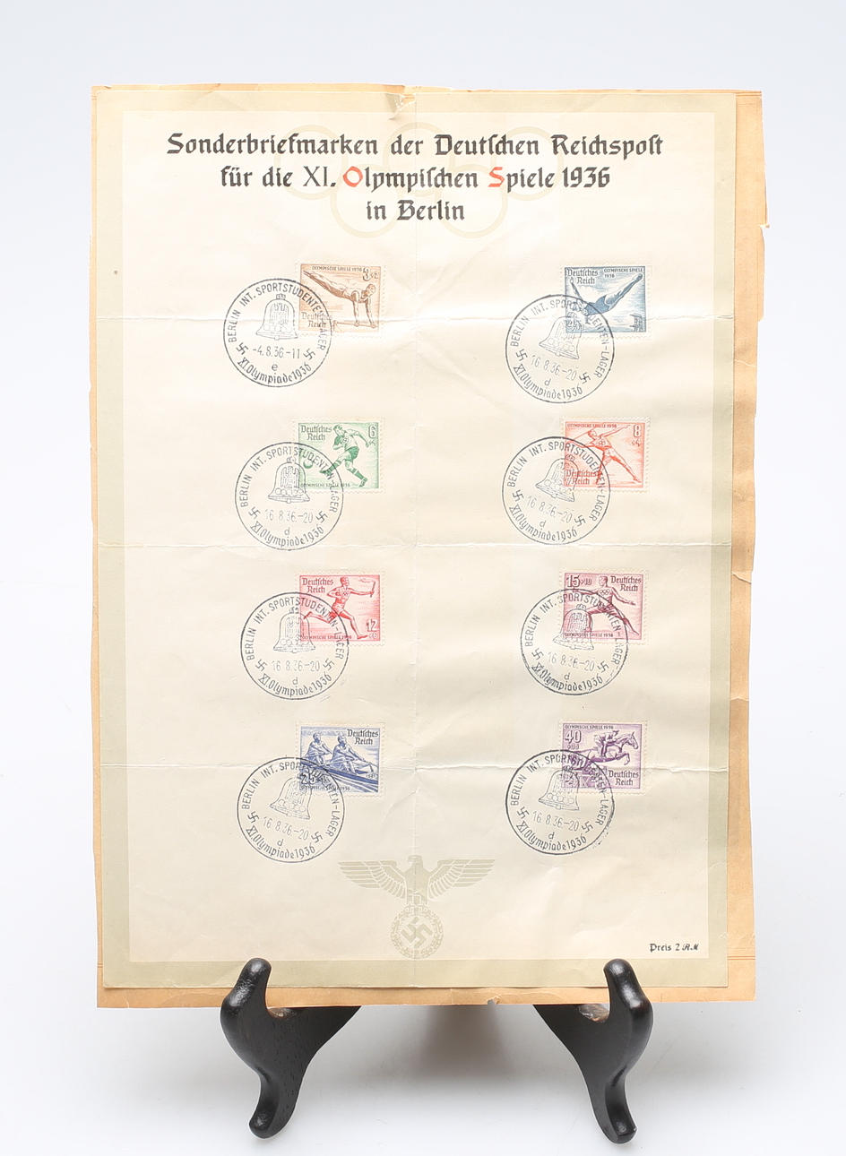 BRIEFMARKEN, Olympische Spiele, Berlin 1936.