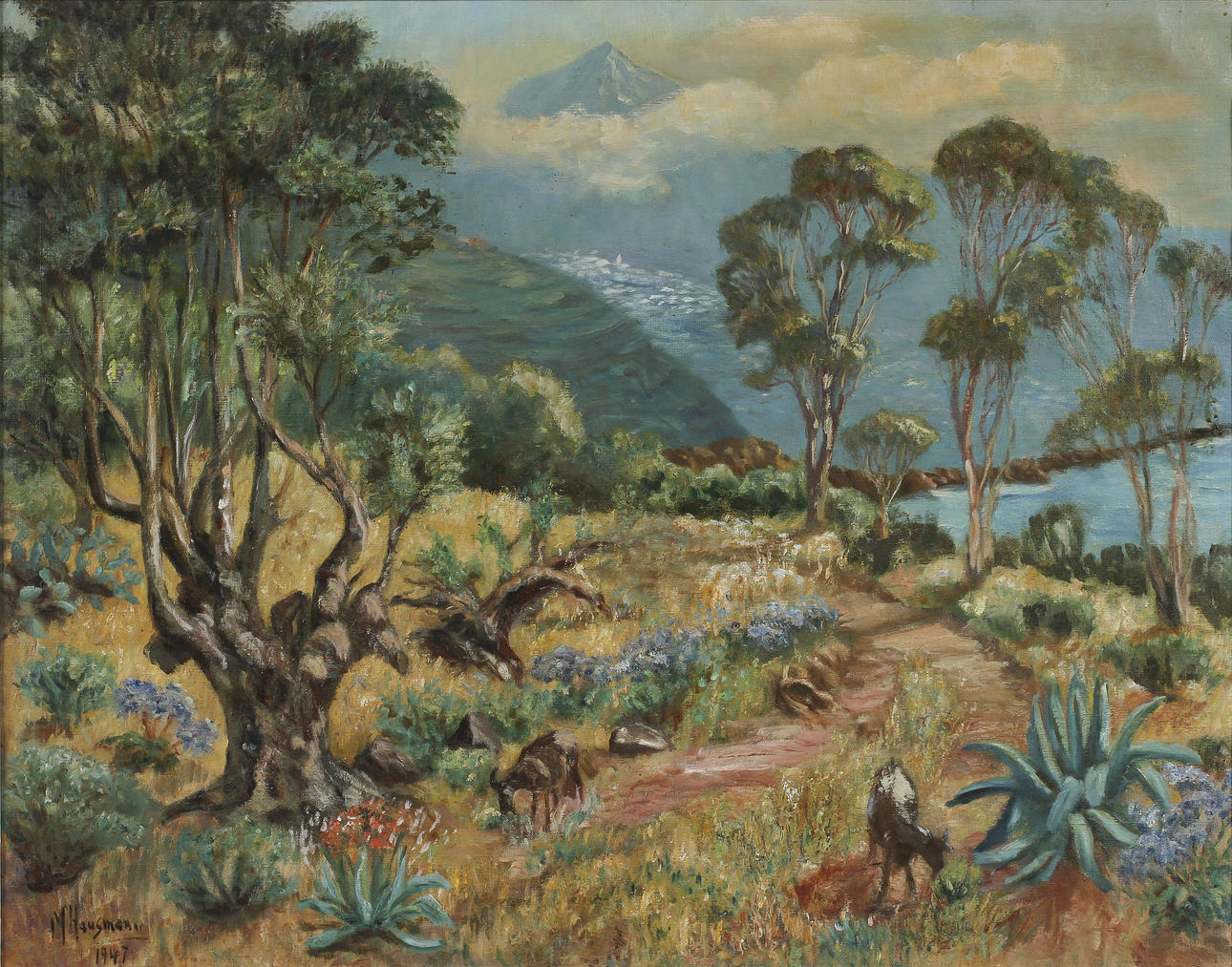 MANFRED HAUSMANN. Olja på duk, signerad och daterad 1947.