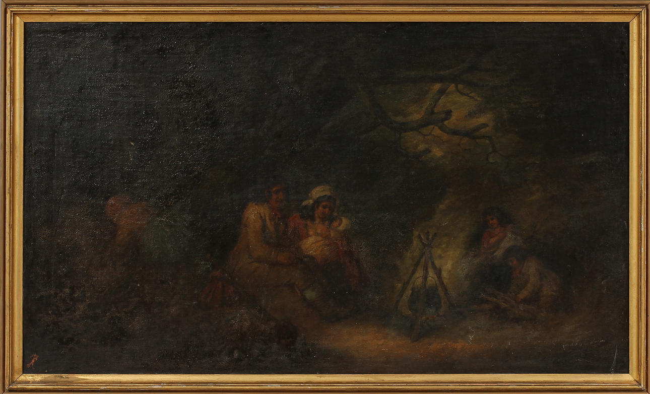 OKÄND KONSTNÄR. Olja på duk.