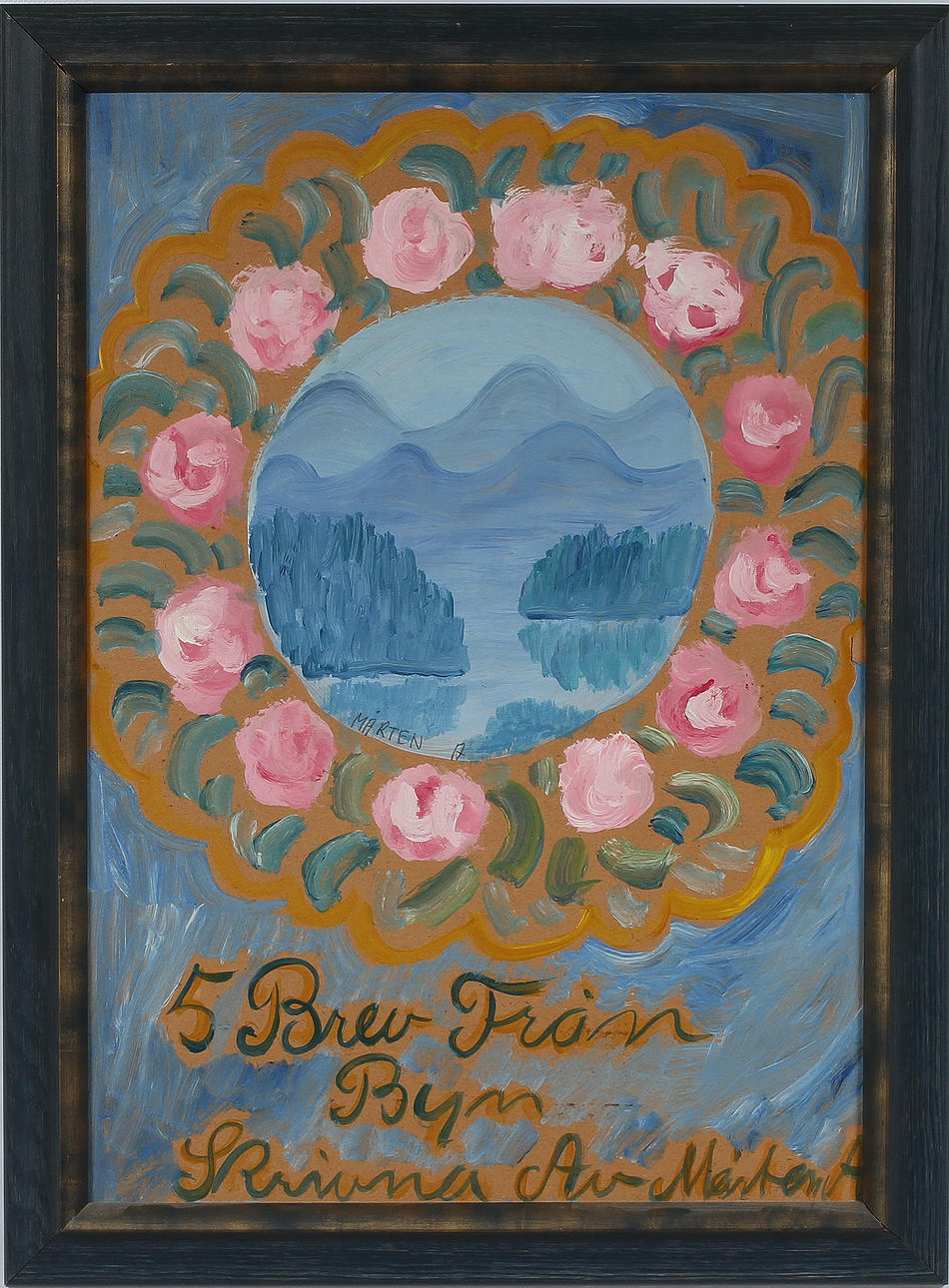 MÅRTEN ANDERSSON. Blandteknik, signerad "Mårten A".