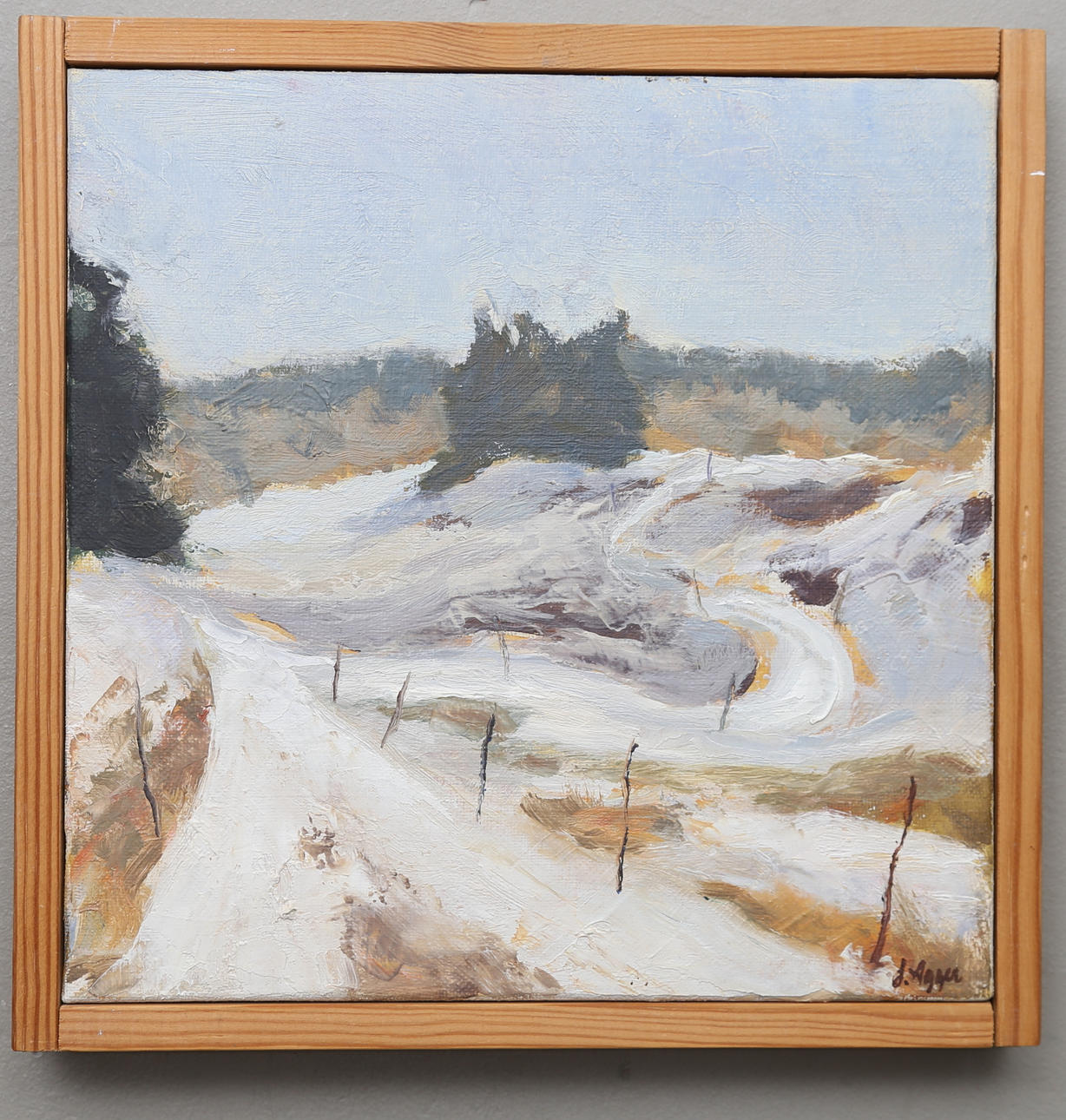 LARS AGGER. Olie på lærred, signeret.