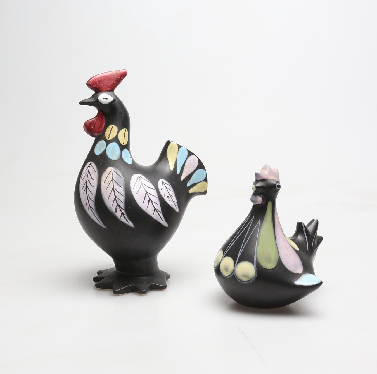 TUPPAR, 2 st, keramik, Syco, Sverige.