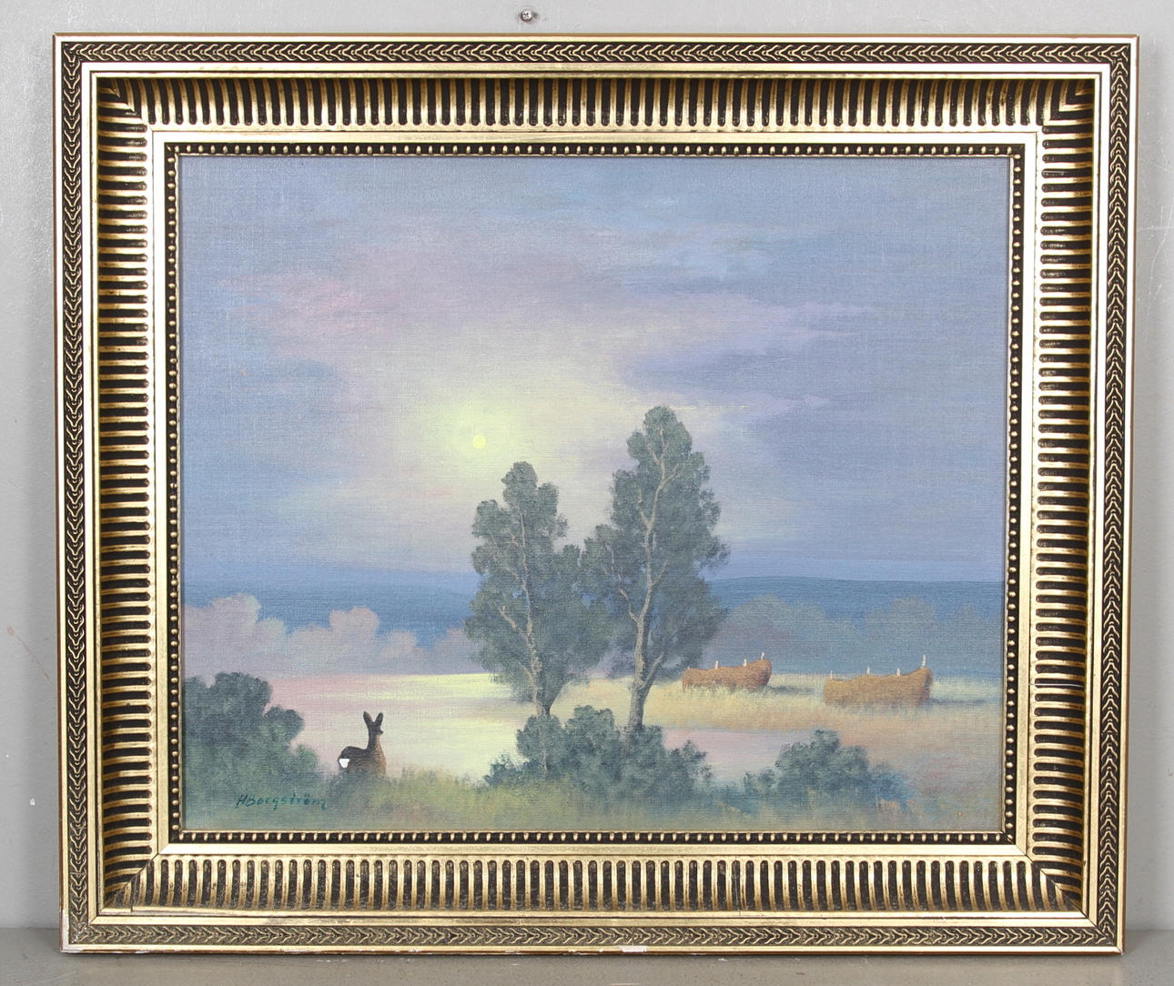 H. BORGSTRÖM. Orrspel på myr,samt Motiv från Västergötland.