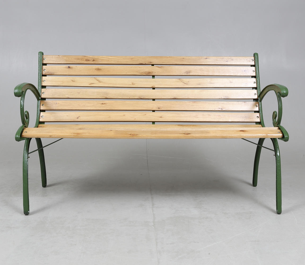 TRÄDGÅRDSSOFFA., bemålad, grön, 1900/2000-tal.