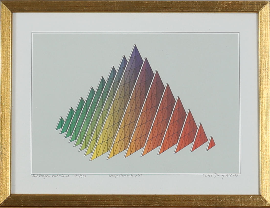 PARTI TAVLOR (4). Kompositioner. Blandade tekniker. Signerade Beck & Jung, Carl Magnus etc.