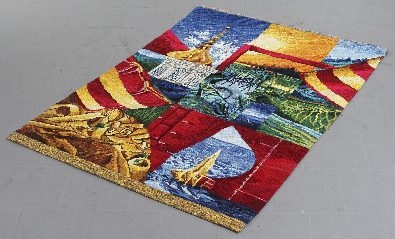 LARS ERIC JOHANSSON. TEXTIL, signerad.