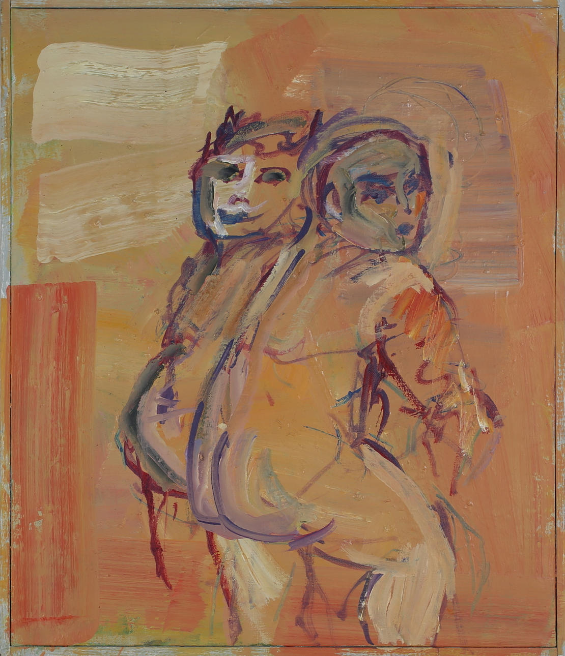 BJÖRN ALMVIKEN. Modeller. Olja på duk. Signerad atergo almviken och daterad -96.