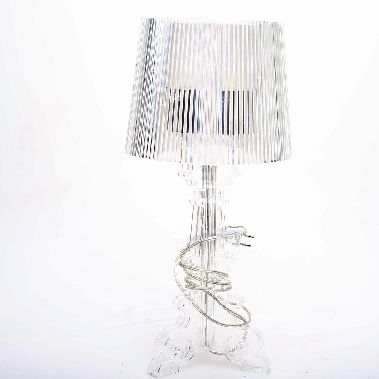 TABLE LAMP, retro, transparent plastic.