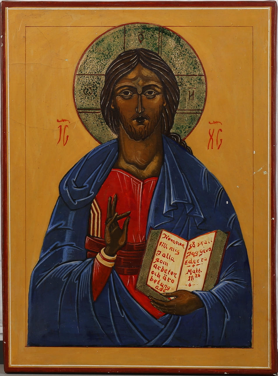 IKONER, 2 st, signerade L. Simonsson, 1900-talets andra hälft.