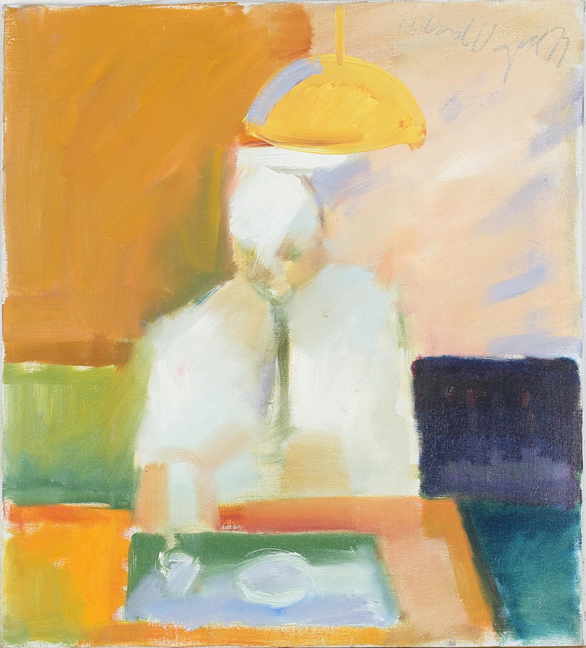 RICHARD VOGEL. På cafeét. Olja på duk. Signerad och daterad -71.