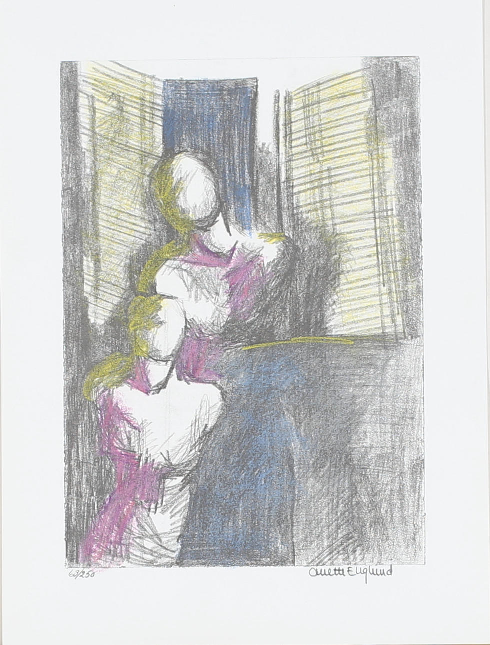 ANETTE ENGLUND. Modeller (3). Litografier. Signerade. 11/250, 37/250, 63/250.