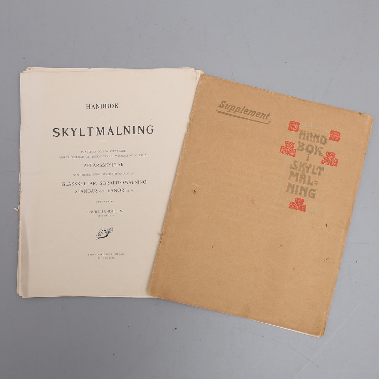 HANDBUCH DER SCHILDERMALEREI MIT ERGÄNZUNG.