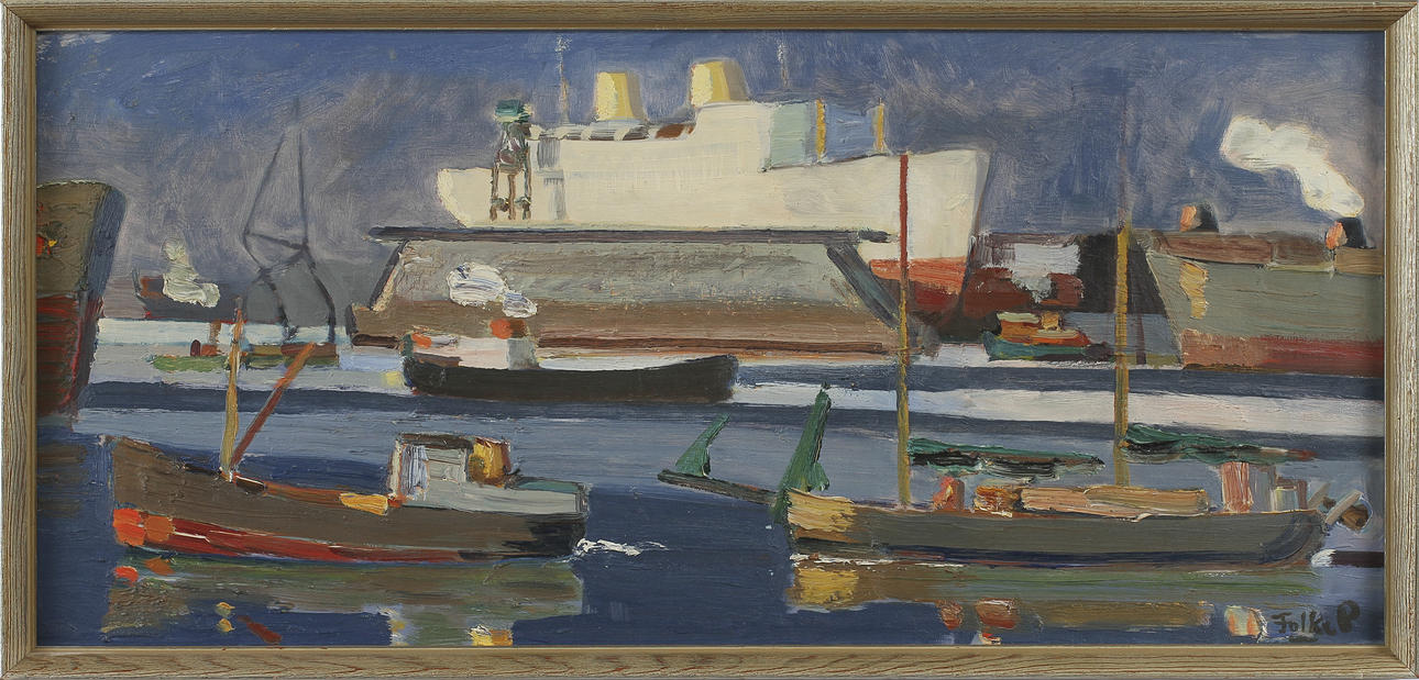 FOLKE PERSSON, olja på duk, sign.