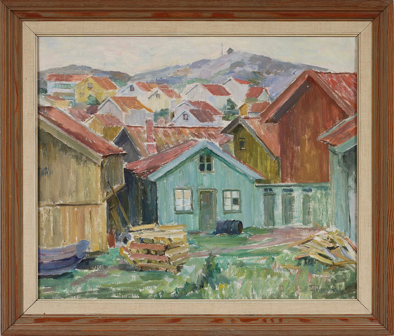 THYRA APPELBERG. Öl auf Leinwand, signiert.