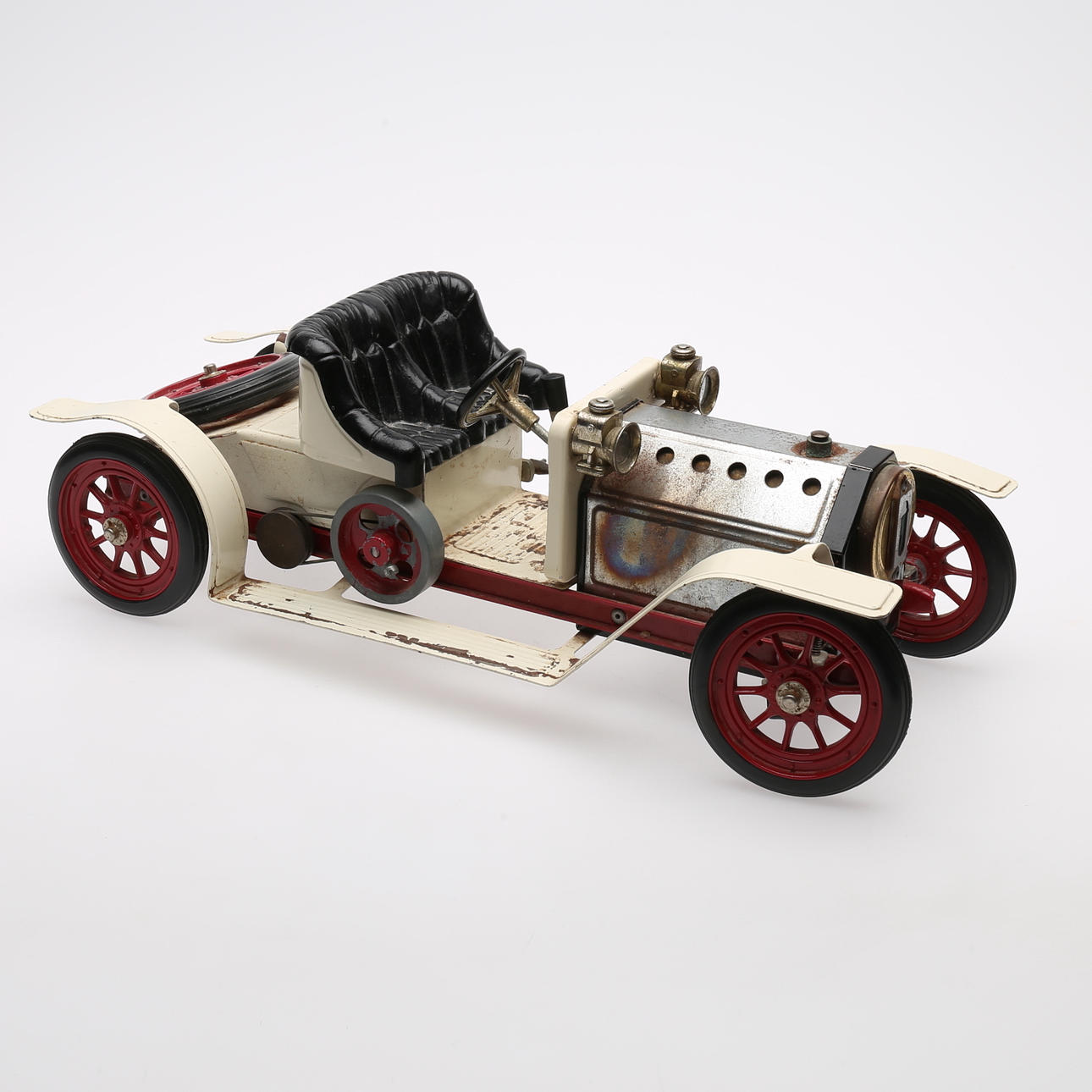 STEAM ENGINE CAR, Mamoud, lacquered sheet metal. Toys - Auctionet