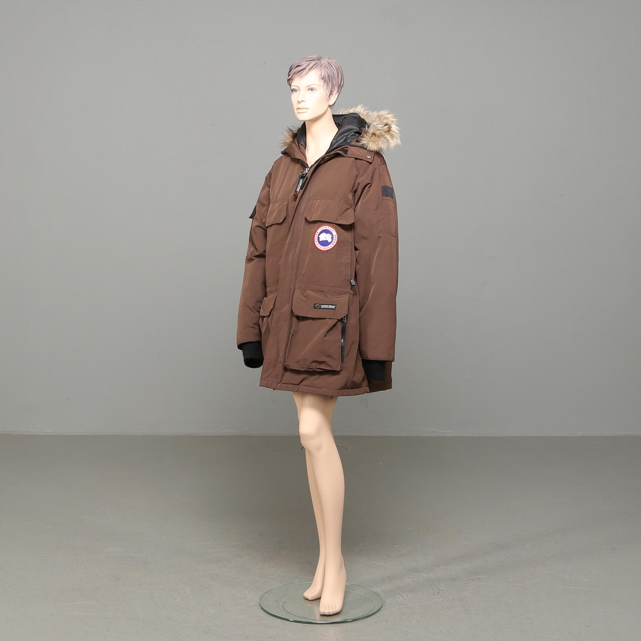 DUNJACKA Canada Goose, brun, storlek XL.