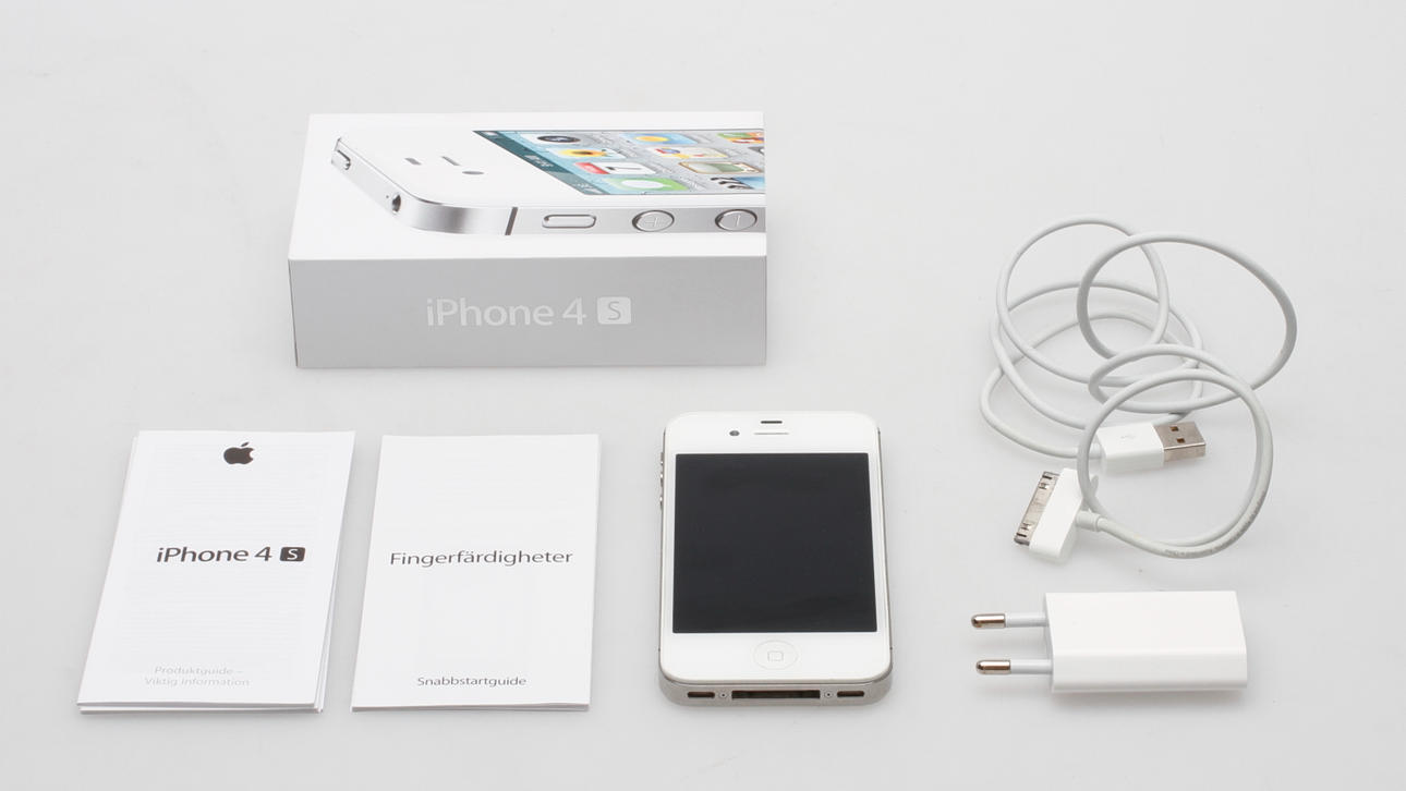 MOBILTELEFON, Iphone 4S, vit, 16GB.