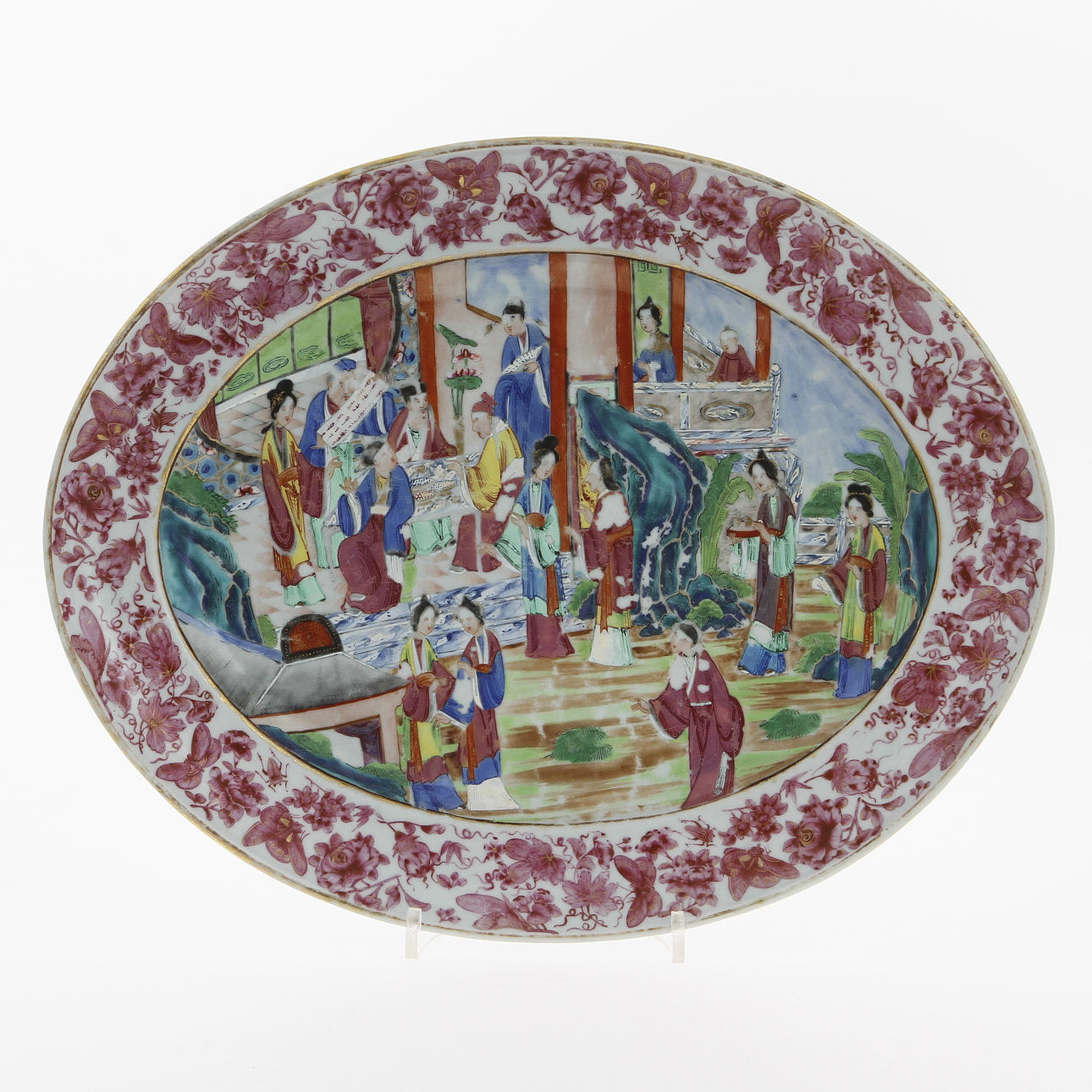 FAT, porslin, Kina, Kanton, 1800-tal.