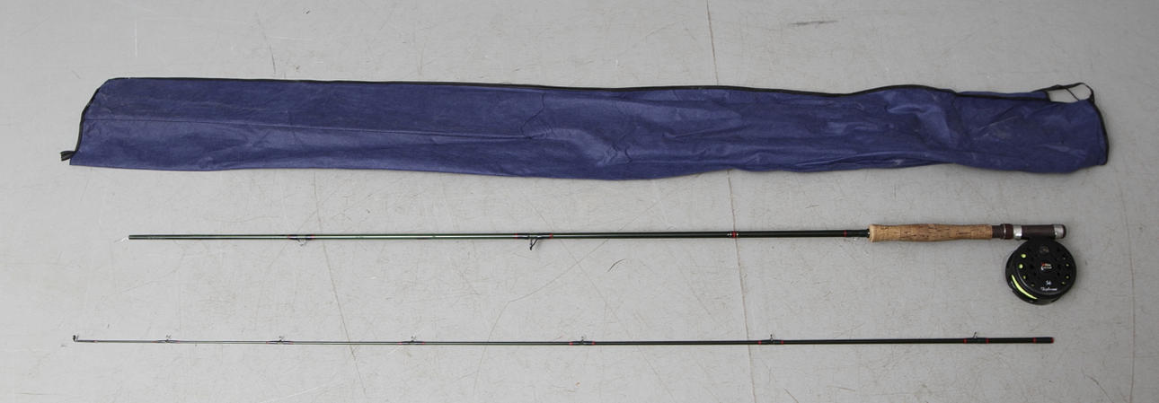 FLUGFISKE SET, spö, rulle, ABU.