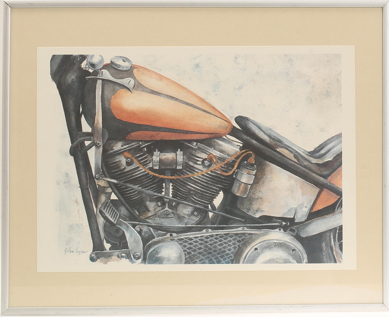 JOHN EYRE, 2 pieces, data print, Harley Davidson.