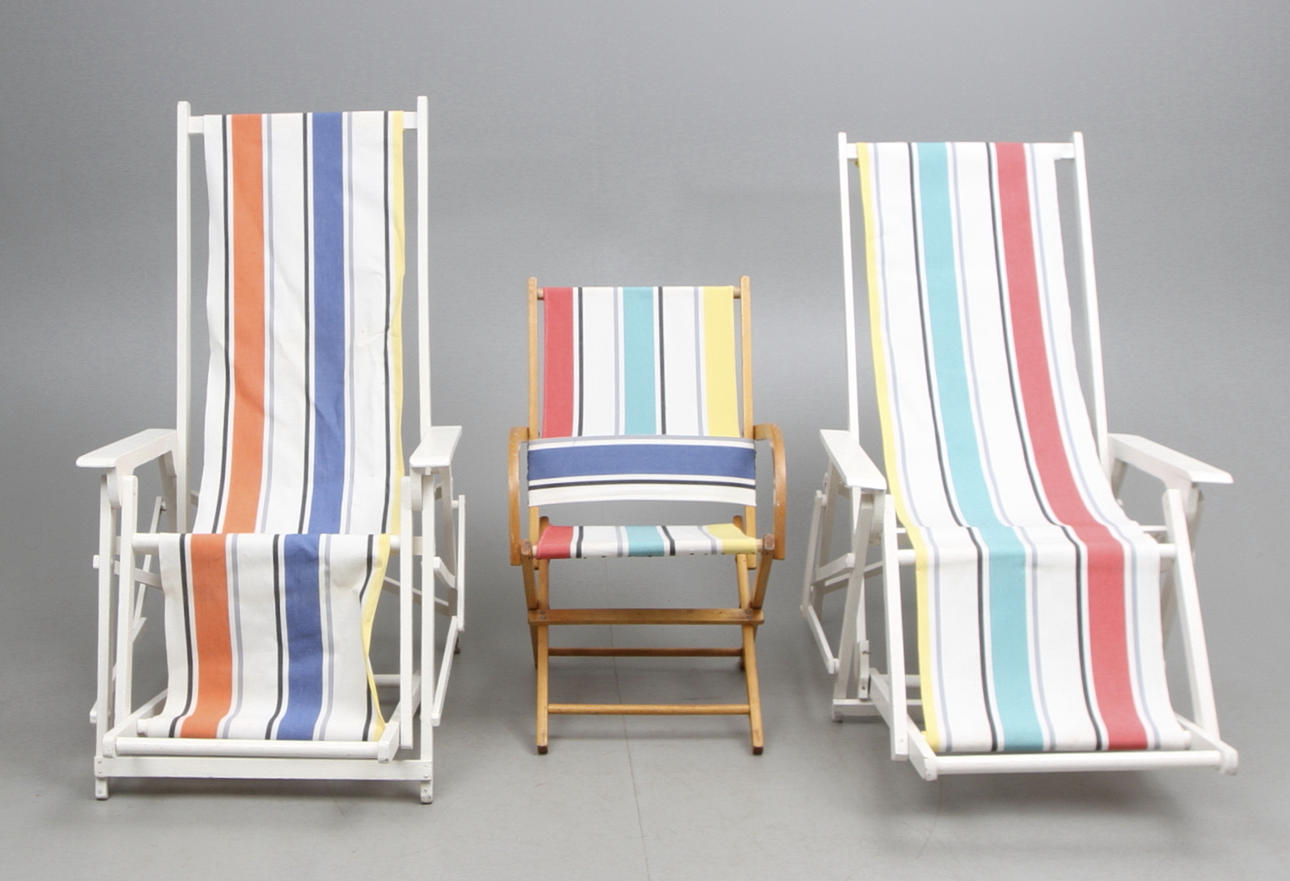 SANATORIESTOLAR, 2 st, 1900-talets början + KARMSTOL.