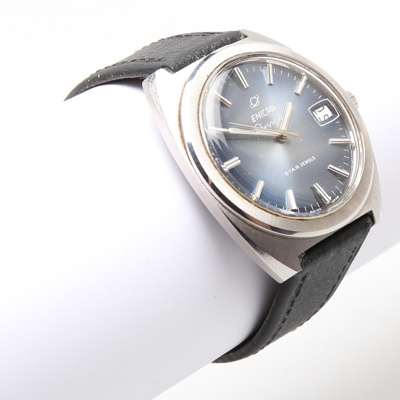 BRACELET WATCH, Enicar Sherpa D, 1970s.