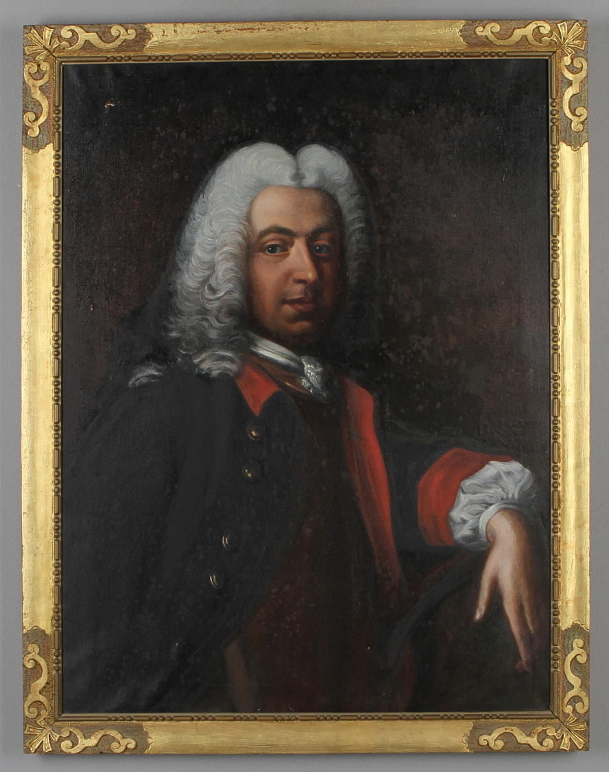 OKÄND KONSTNÄR. Kopia efter äldre porträtt, föreställande Eric Arf. Sparre, olja på duk.