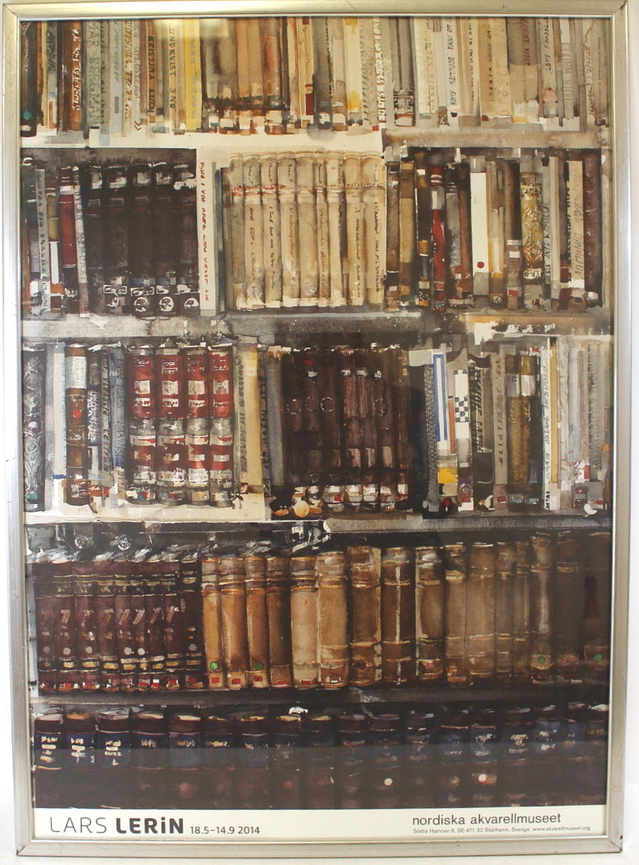 LARS LERIN. vernissage affisch från 2014.