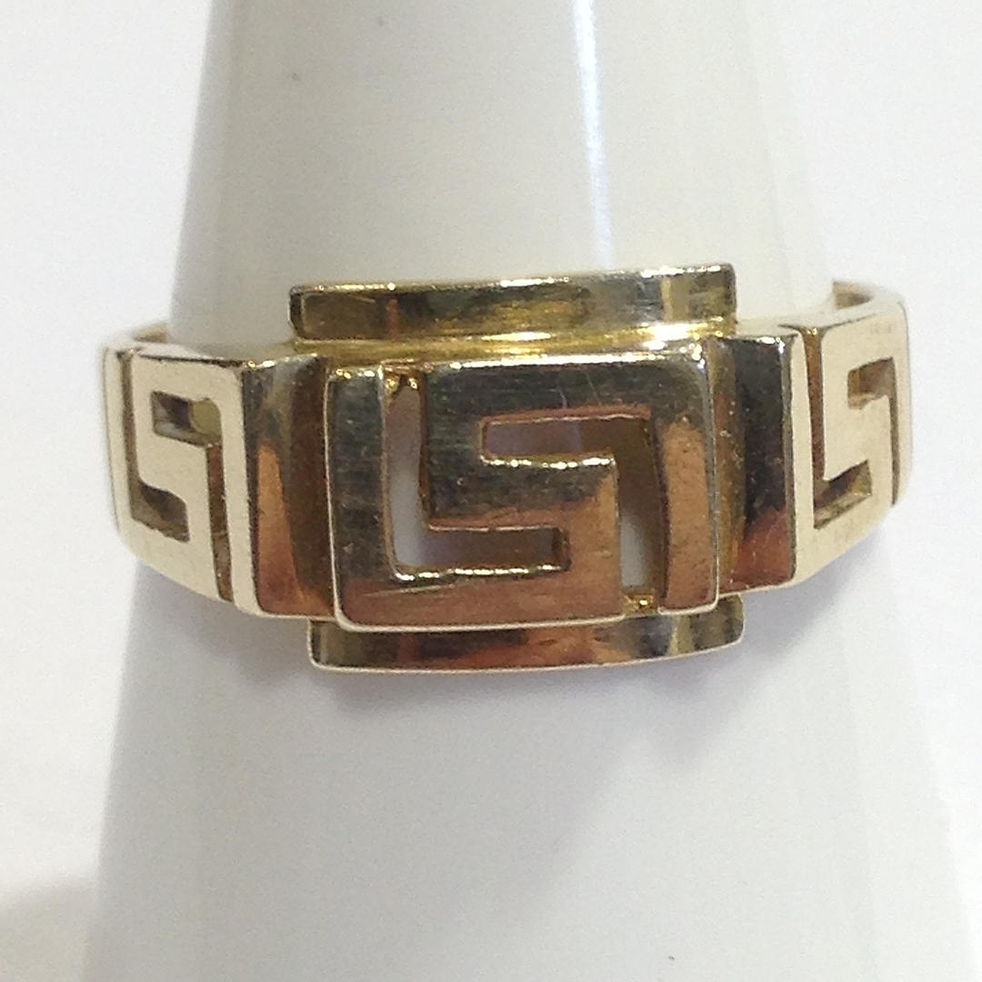 GREKISKA NYCKEL MÖNSTER RING.