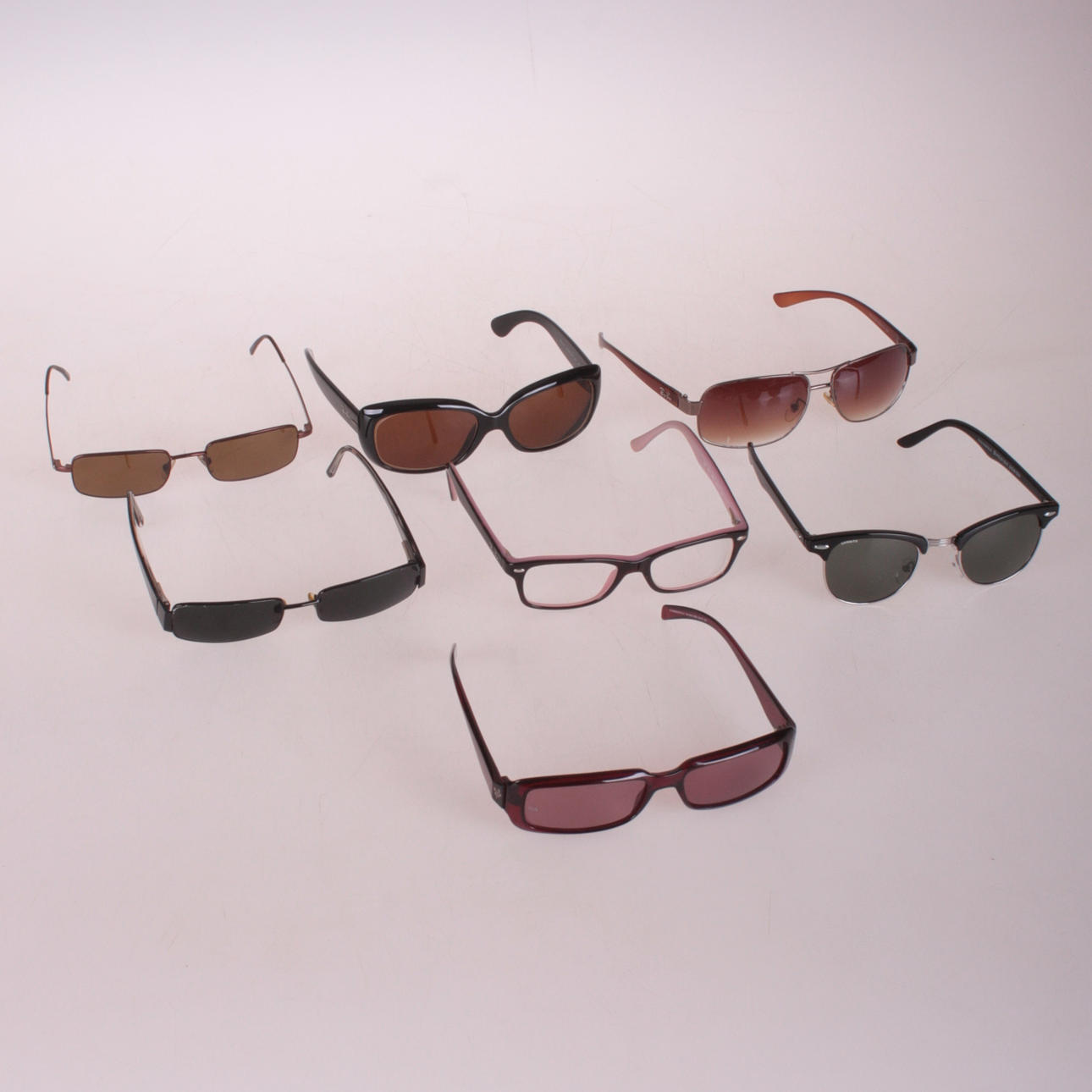 SOLBRILLER, 7 par, mest RayBan.