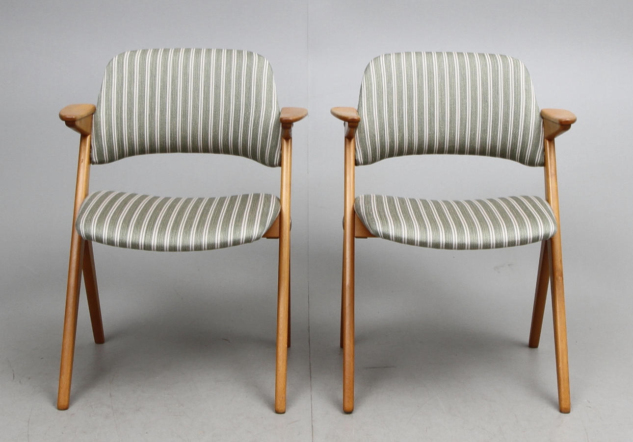 KARMSTOLAR, ett par, Bengt Ruda, NK Triva, 1950/60-tal.